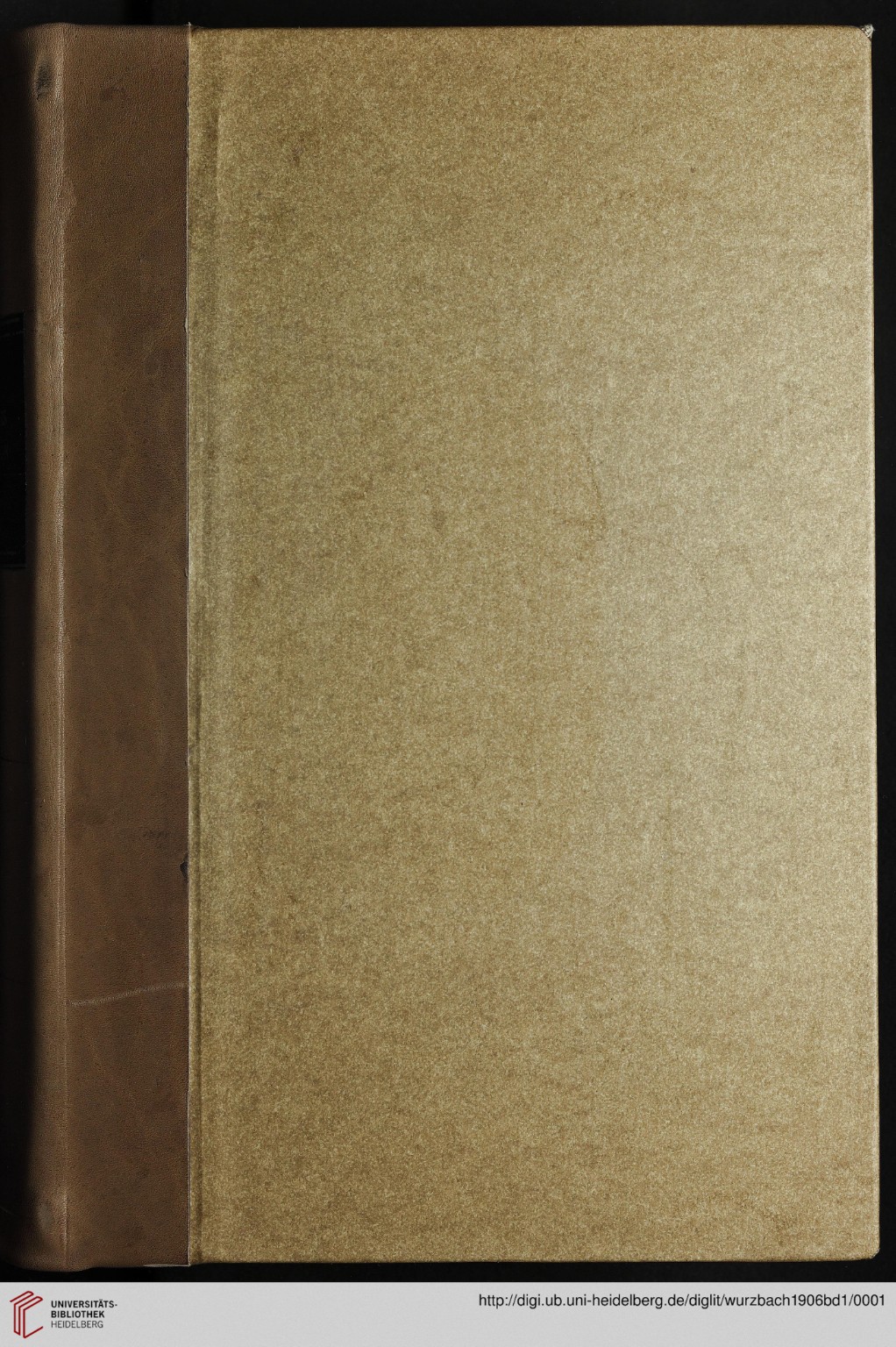 Wurzbach 1906, Band 1 — band/omslag