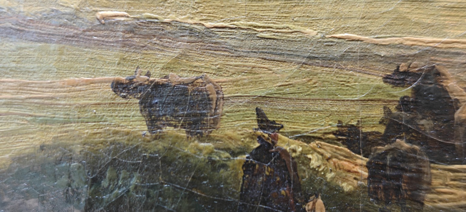 Buffels / Paestum — macro vee, figuur en landschap