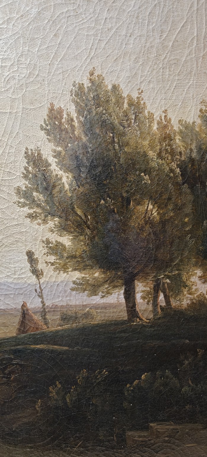 Buffels / Paestum — grote boomgroep rechts