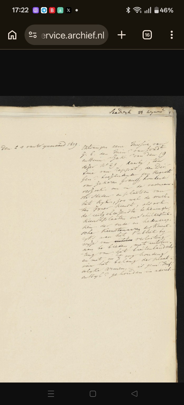 Inv. 903, 20 Wijnmaand 1809