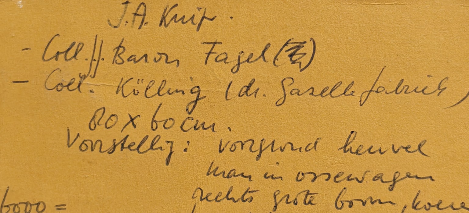 Kaartdetail J.A. Knip / collecties