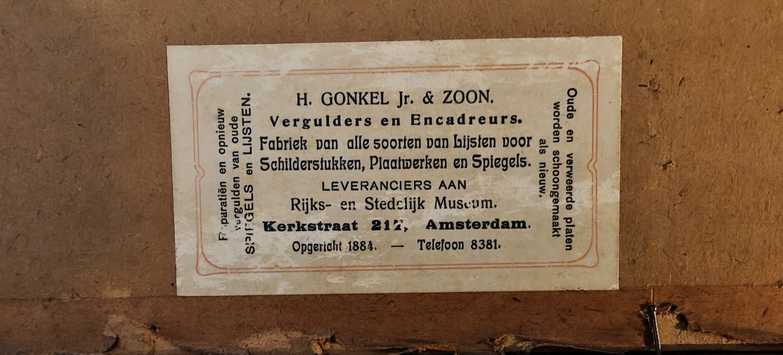 Gonkel-etiket Brug en waterval